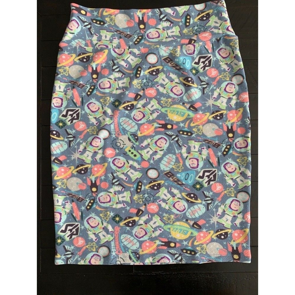Lularoe Disney Buzz Lightyear Cassie skirt size‎ Large L (H3)